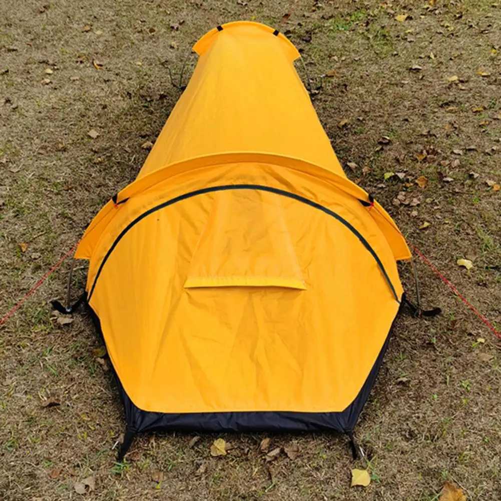 2026 new 1 set of practical outdoor well ventilated ultra lightweight packaging tent Sing Person Cam tentXJ250411 free shipping