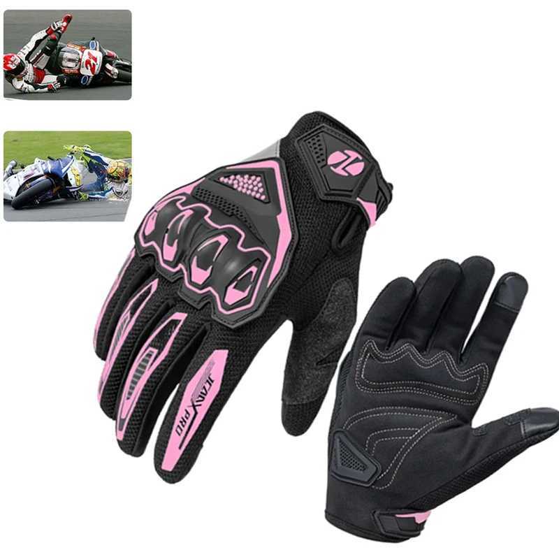 Lightweight Comfortable Summer Motorcycle Gloves Full Finger Touch Screen Compatible Unisex for Moto Riding and Cycling GuantesW251112