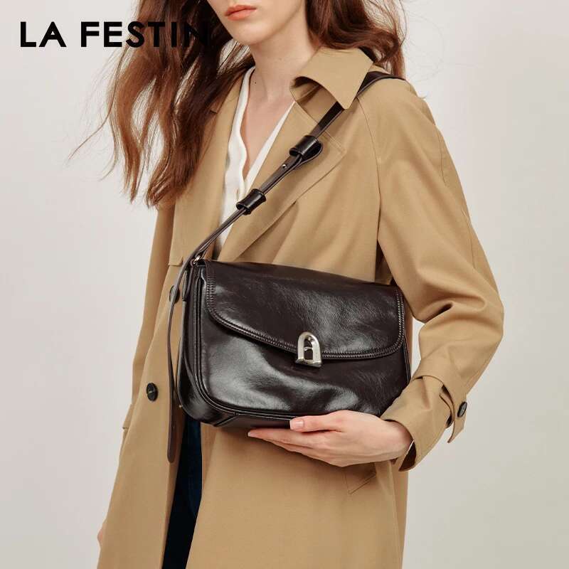 LA FESTIN Original 2024 New Large Capacity Shoulder Crossbody Women's Bag Commuter Underarm Tote Wedding Bag