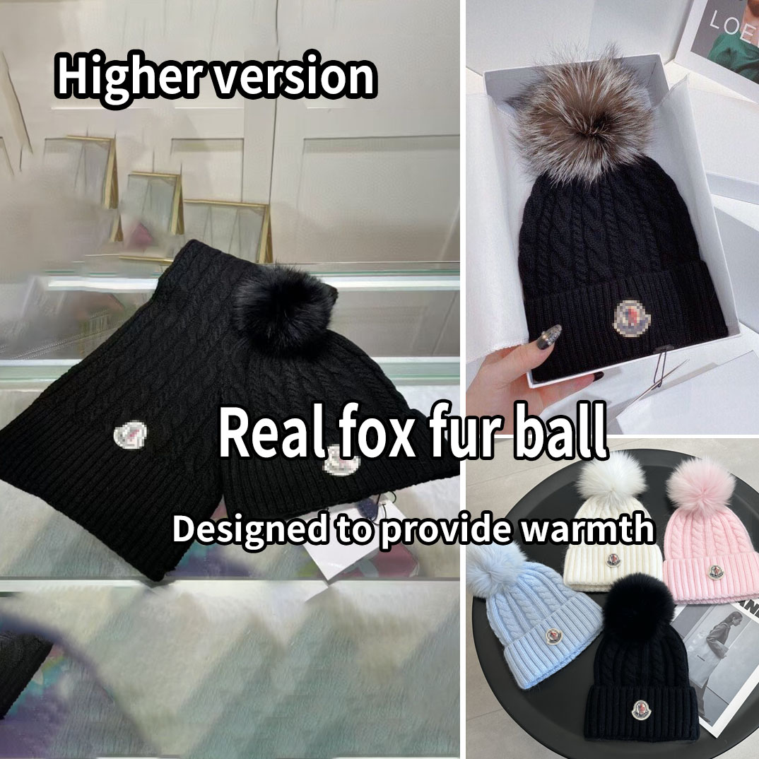 High quality Pom Pom Beanie Hat For Men luxury designer winter hat fit hat dance hat 2025 hat and scarf set