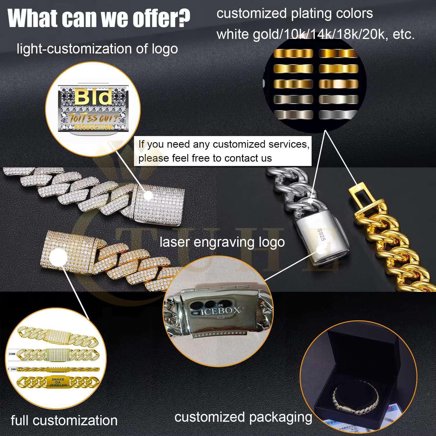 High Quality Cubana Hip Hop Jewelry 6-20mm 925 Sterling Silver VVS Moissanite Diamond Iced Out Cuban Link Chain Necklace for Men