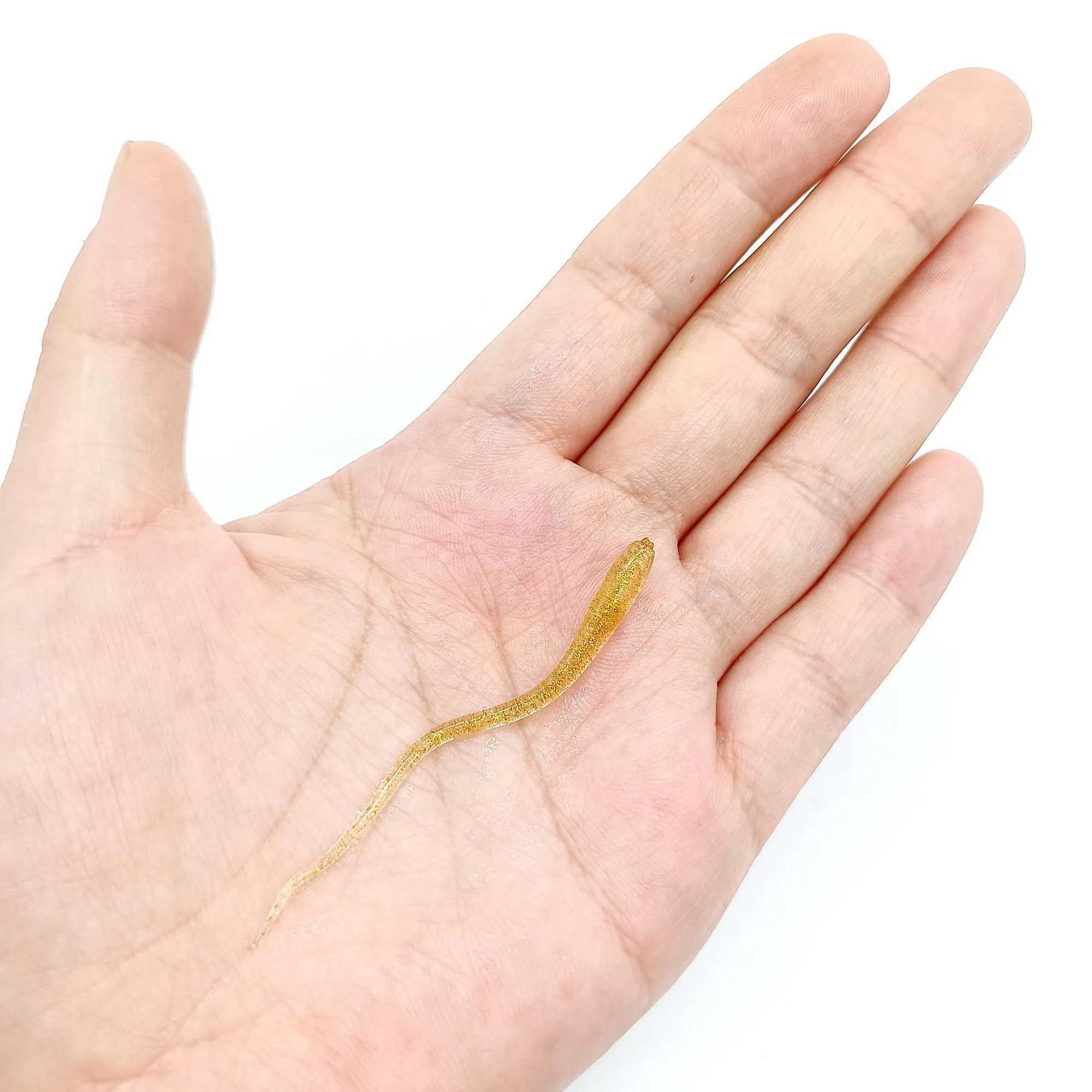 DUODUOYU 10PCS Needle Tail Soft Fishing Lure 0.3g/65mm Rockfish Ocean Rock Bait Artificial Bait Swimbaits Jig Fishing Tackle Z250411