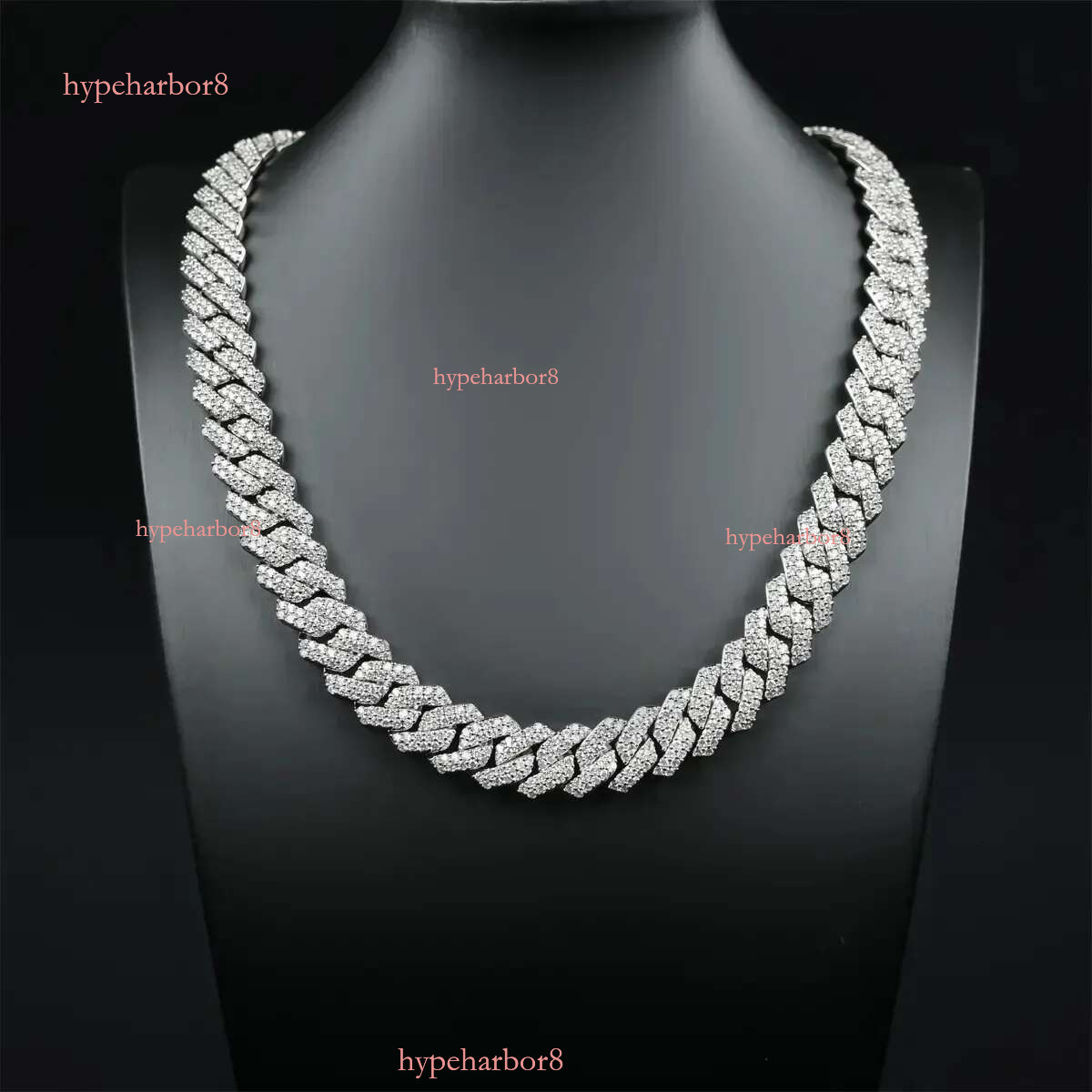 moissanite Hip Hop Jewelry Sier 14mm gold Sterg Sie Chain For Men necklace miami cuban k chain necklaces