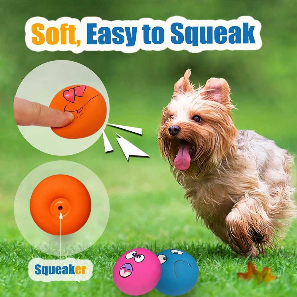 6 latex dog squeeze toys rubber soft dog toys chewing squeeze toys ball grabbing toys small dog pets dog accessories Z250412