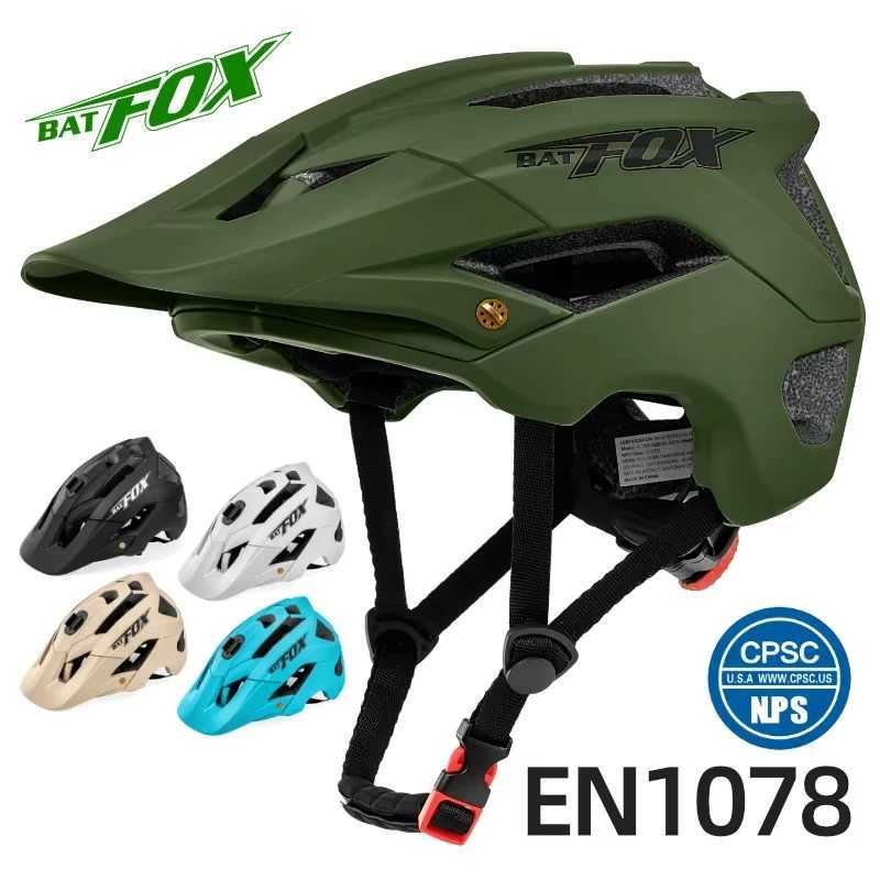 BATFOX Outdoor DH MTB Bicycle Helmet Integrated Mold Highway Mountain Bike Helmet Racing Safety Helmet UltralightT250412
