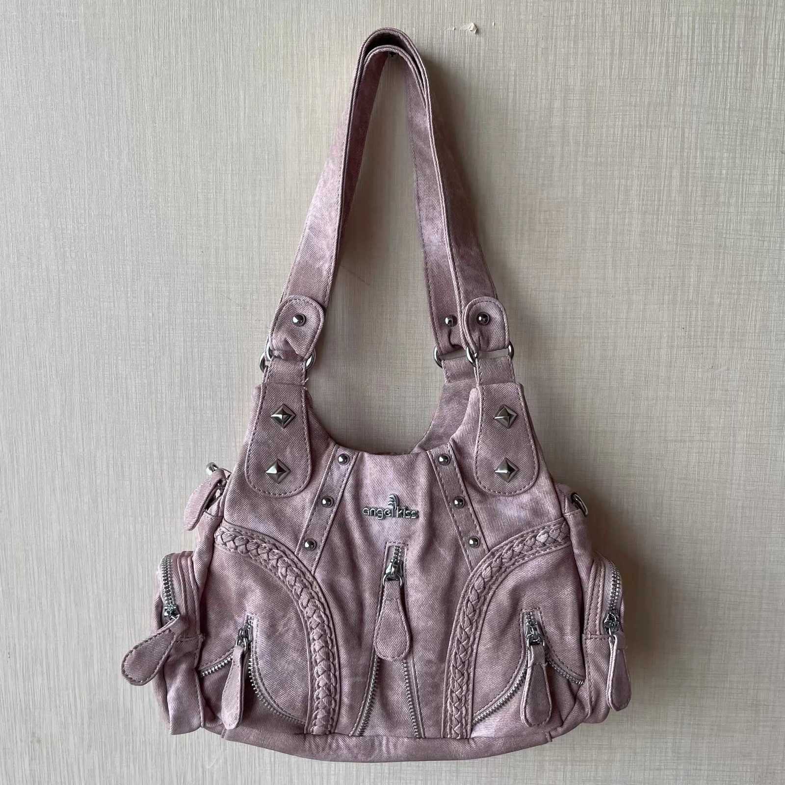 Angel kiss Women Handbags Satchel Top-handle Handbag Small Shoulder Bag Dumpling Pack Pink Gifts Shoulder Bags Phone Money PackW251111