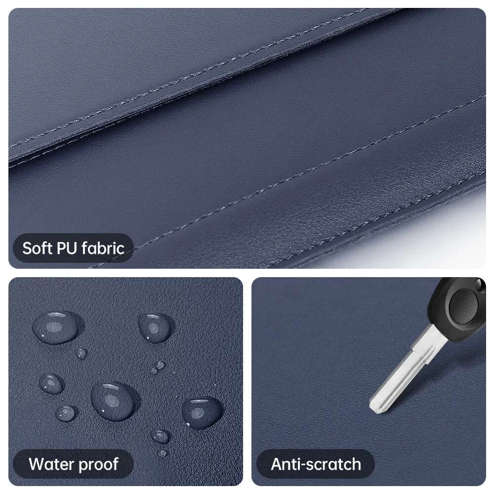 Pu Leather Handbag Laptop Sleeve Bag Case Book Air Pro 16 14 13 M3 M2 M1 Notebook Cover For Lenovo HP 15 Inch