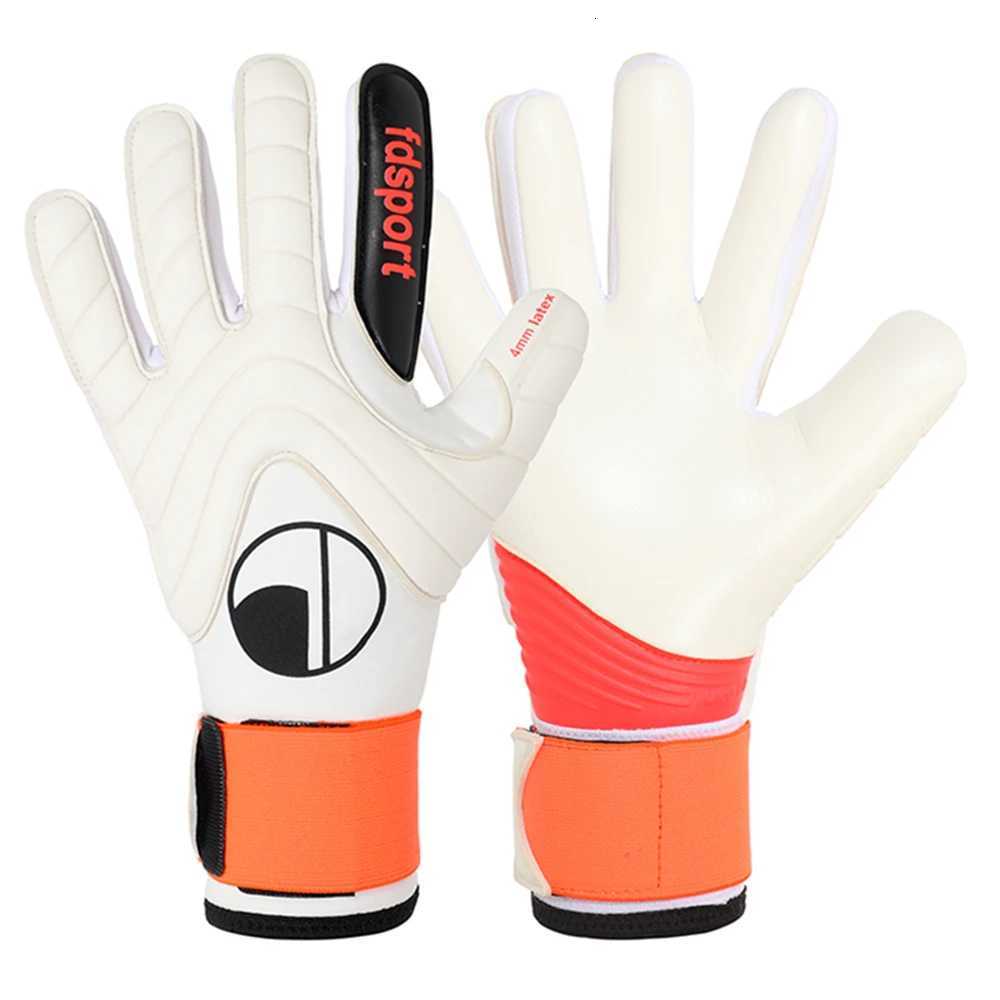 Mens Womens Football Soccer Goalkeeper Gloves Game Training Thicken Latex Goalie Gloves Protection Non-slip Removable WristbandW251112