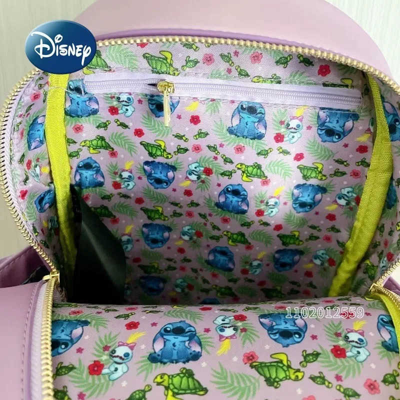 Disney Stitch New Loungefly Backpack Luxury Brand Original Fashion Mini Womens Backpack 3D Cartoon Cute Leisure Travel Backpack X250412