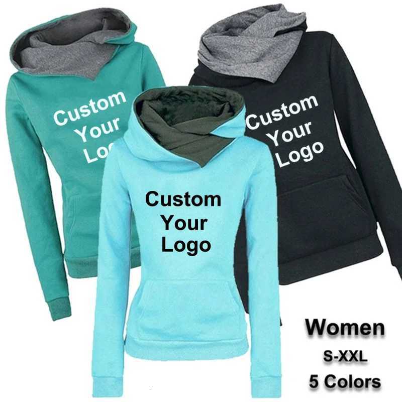 POD customization Autumn And Winter Ladies Hoodies Womens Custom Your Hoodies Long Sleeve Hooded Sweatshirts Pullover JumpersT251112