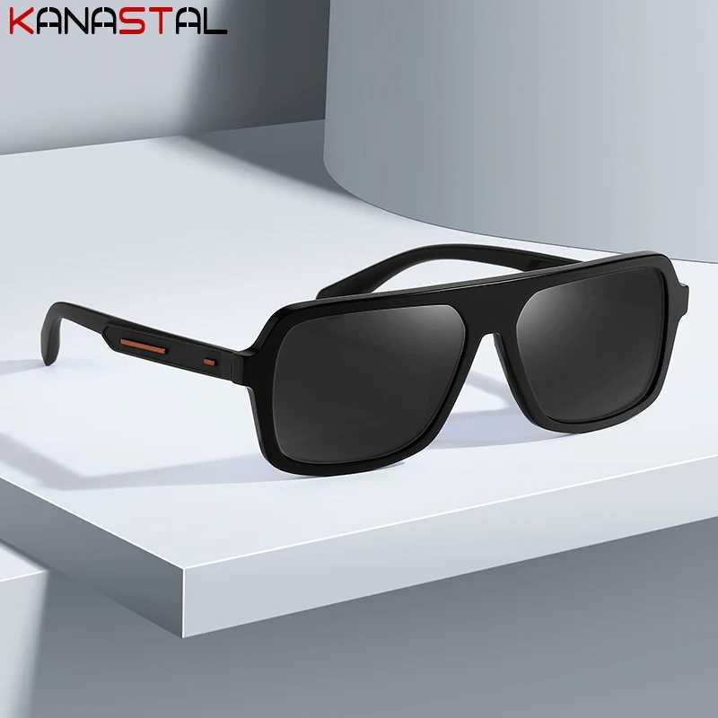 Men Cycling Sunglasses UV400 Polarized Sun Glasses Women Acetate Eyeglasses Frame Driving Beach Goggles Anti Glare Shade EyewearC250411