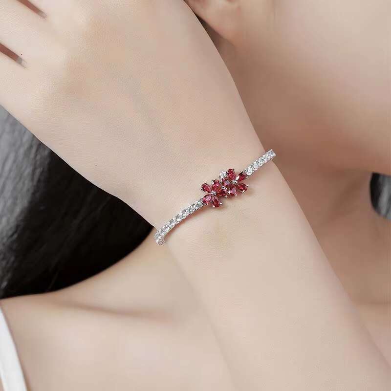 Toderi Jewelry Factory Luxury Jewelry S925 Sterling Silver Bracelet With 4mm Cubic Moissaniteia Moissanite 14K Gold Plated Tennis Bracelet