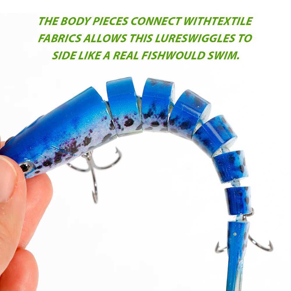 TOLU 20g/13.5cm Sinking Wobblers Fishing Lures Jointed Crankbait Swimbait 8 Segment Hard Artificial Bait For Fishing Tackle Lure Z250411