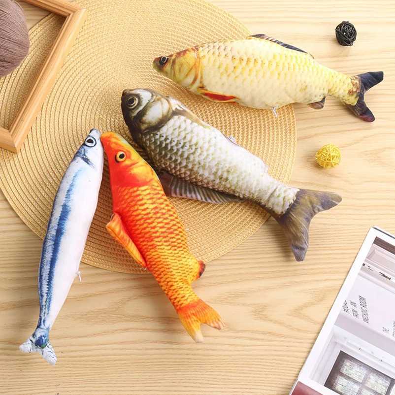 Cat Teasing Toy Simulated Fish Teasing Cat Cheap Toy Fish Cat Supplies Pet Supplies Y250412