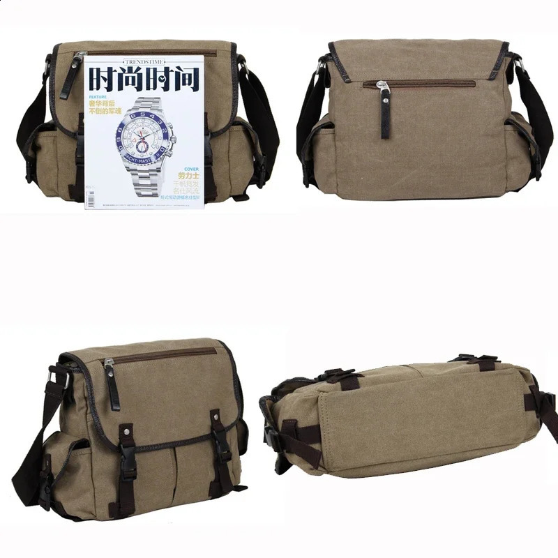 Home>Products>Retro Canvas Backpack>Casual briefcase>Suitable for 9-inch waterproof crossover university backpack>Mens messenger bag 25
