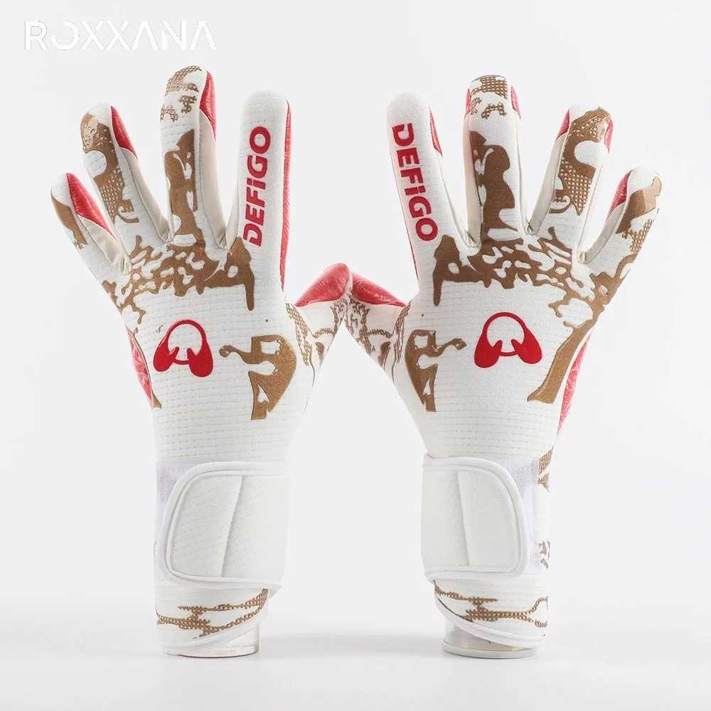 ROXXANA Youth Goalkeeper Gloves Latex Thick Anti slip Shock Absorbent Wrist Protection Sports Gloves (Size 6-10)XJ250412