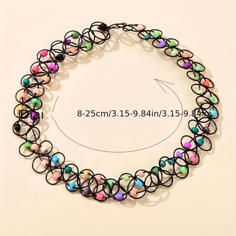 Vintage-Inspired Stretchy Choker Necklaces - A Nostalgic Touch to Your Outfit