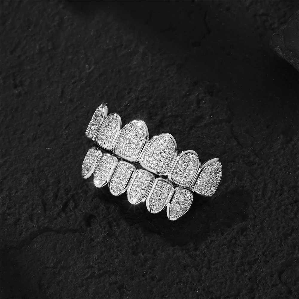 Feel Style Cool Teen Grilz Set suitable for neutral cubic zirconia bottom box packaged with hip-hop charm jewelry suitable for mens and womens gifts W