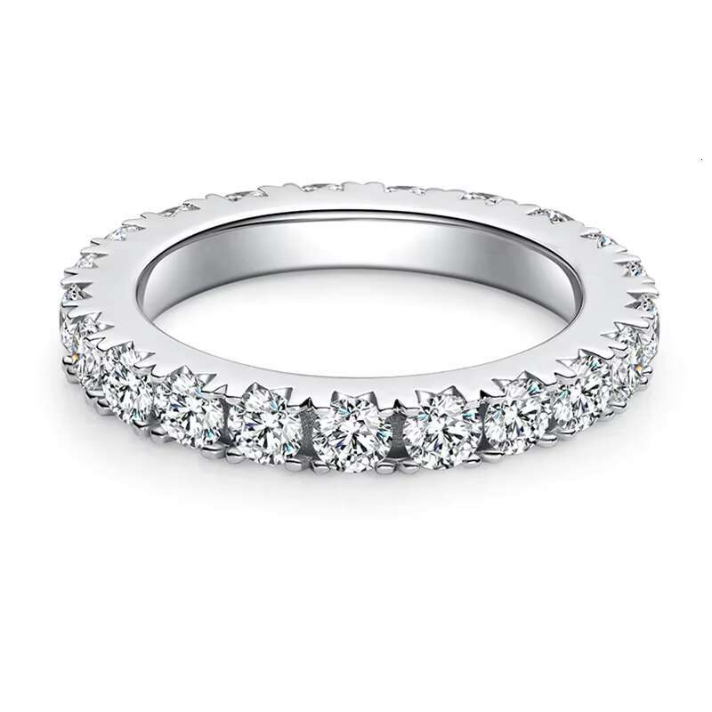High Quality Mossanite Engagement Ring for Women 925 Sterling Silver Moissanite Ring Wedding Band for Gift