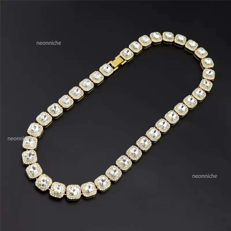 High Quality Custom S Sterg Sier Moissanite Dia Tennis Chain Necklace Hip-Hop Fashion k Chains for Jewelry Making