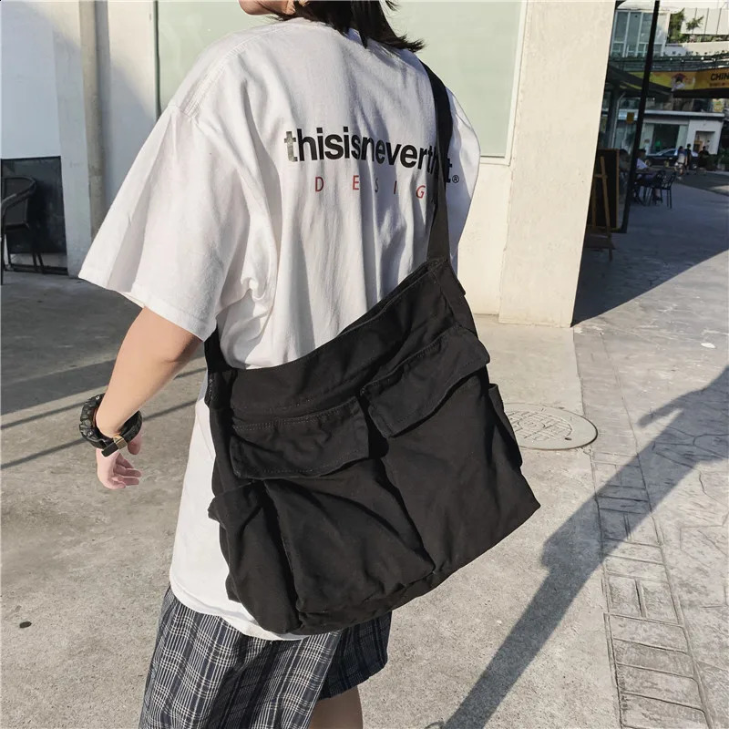 Womens retro handbag canvas youth shoulder bag messenger bag womens casual handbag cross body wallet 250411