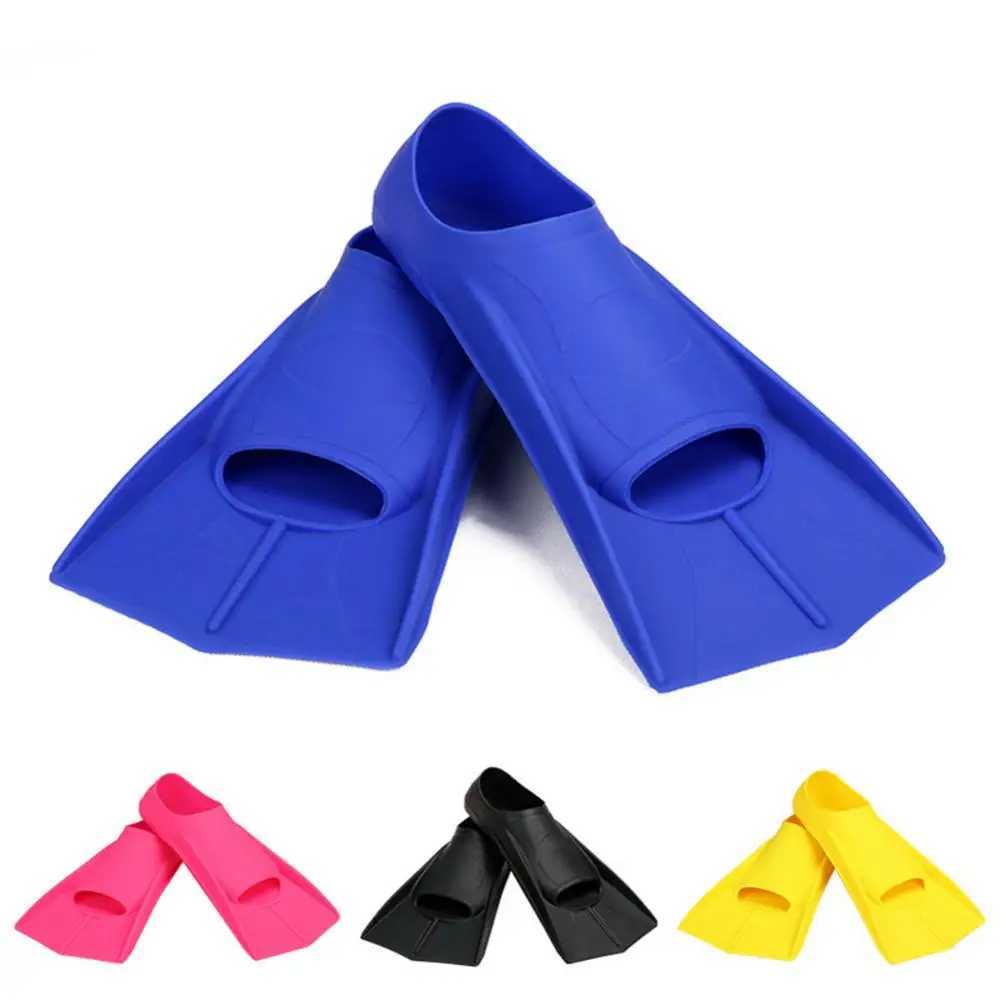 1 pair of swimming flip cover diving snorkeling surfing swimming soft silicone foot finsY250412
