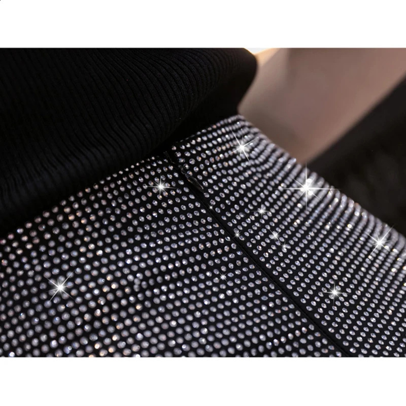 European Rhinestone Shorts Chic Sexy Shiny Full Diamonds Women Stretch High Waist Glittering Bling Drilling 35153 250411