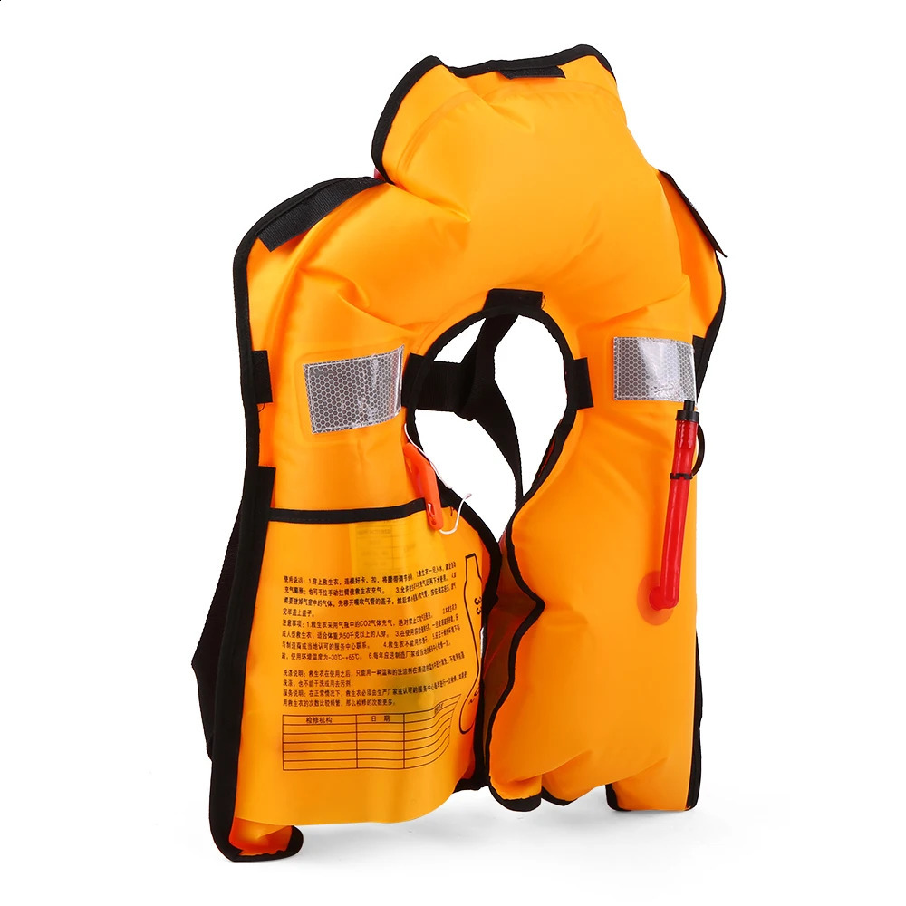 Manual Inflatable Life Jacket Adult Life Vest Water Sports Swimming Fishing Survival Jacket 250411