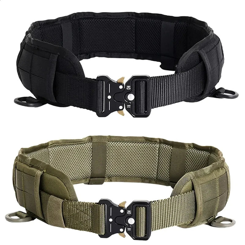 Mens Outdoor Hunting Tactical Belt Multi-Function Buckle Nylon Belt High Quality Outdoors Sport Canvas Belt 250407