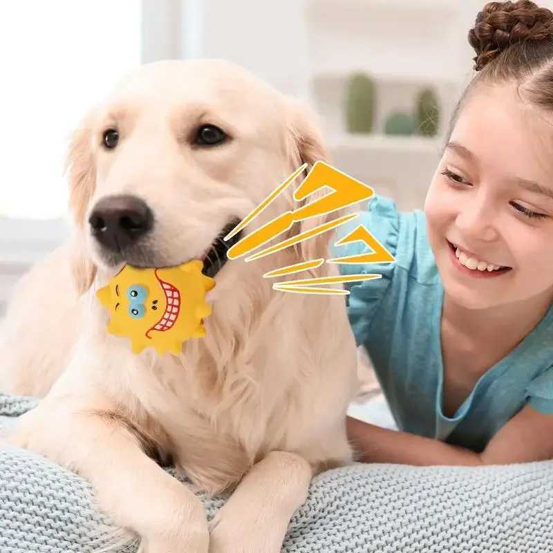 Latex squeezing pet dog interactive chewing toy small dog bite resistant teeth cleaning toy plush chewing toy dog supplies Z250412