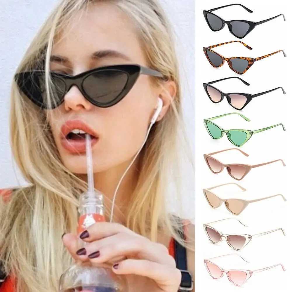 Vintage Cat Eye Sunglasses for Women Small Frame Retro Sunglasses UV400 Protection Eyewear Fashion Trendy Streetwear AccessoriesC250411