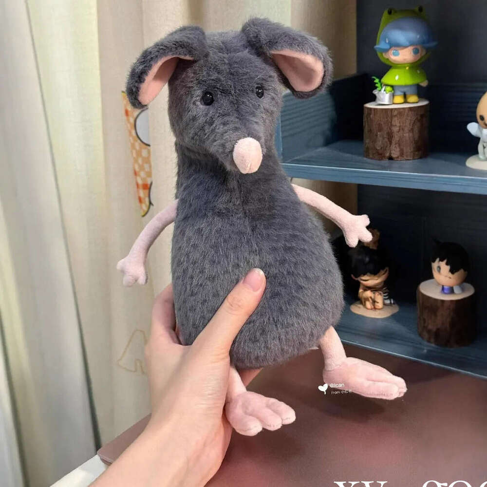 Dolls jellys Cat Lachlan Sad Rat Plush Doll Children's toys Cute cartoon Lackland sad mouse plush toy soothing doll Gifts 556