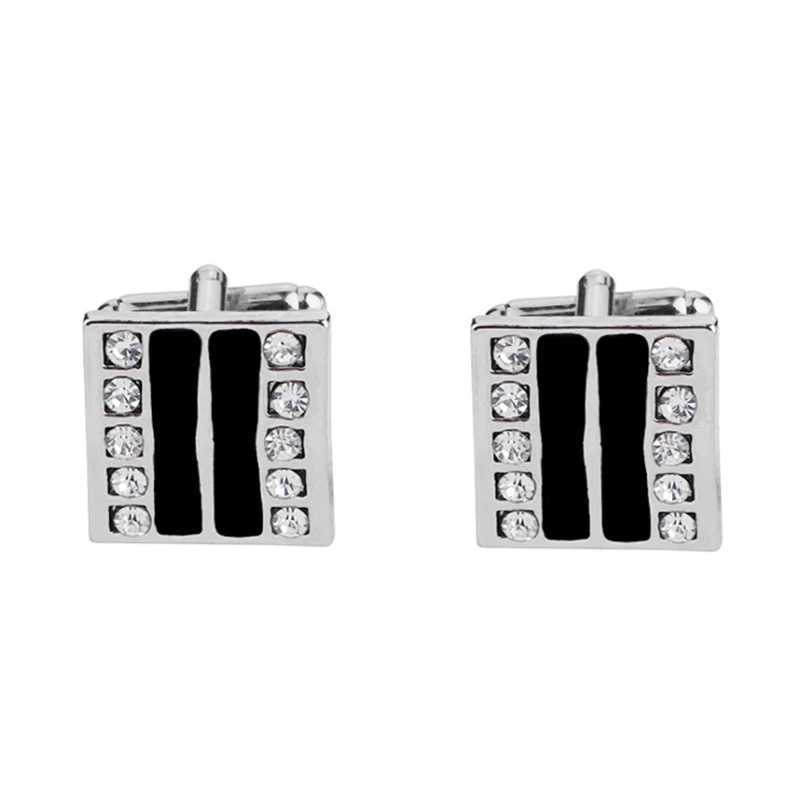 Luxury mens cufflinks high-quality crystal cufflinks wedding business shirts cufflinksT250412