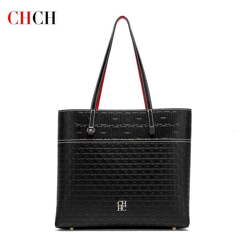CHCH Women's Tote 2025 New Steel Print Emed Handbag Large Capacity Commuter Bag Mother's Day Gift