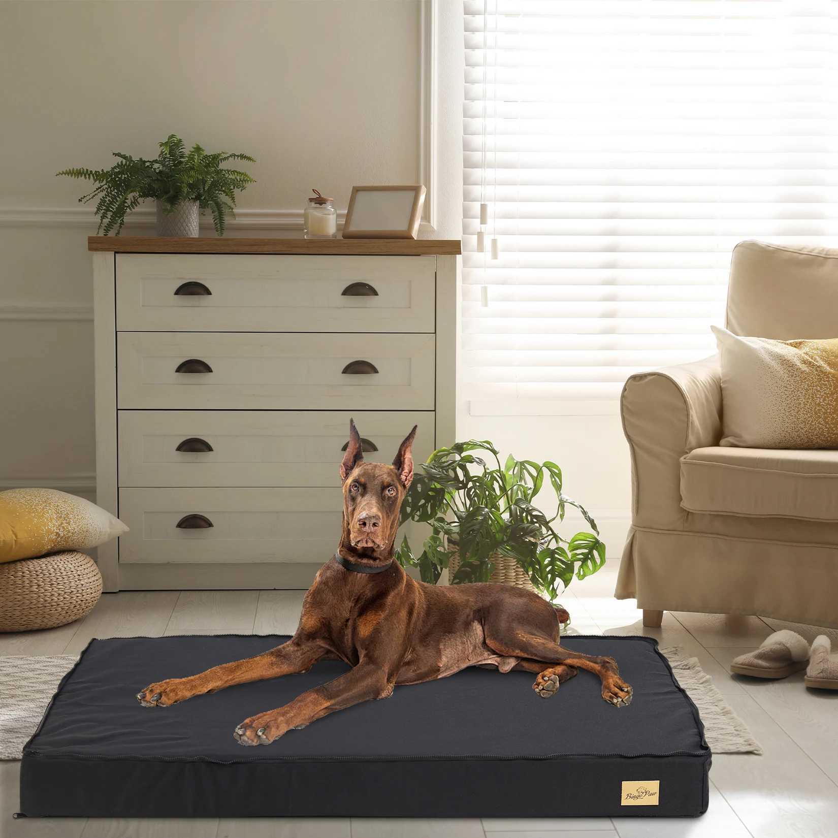 Waterproof lining and anti slip bottom for large dog beds orthodontic dog beds for medium to large dogs washable machines X250412