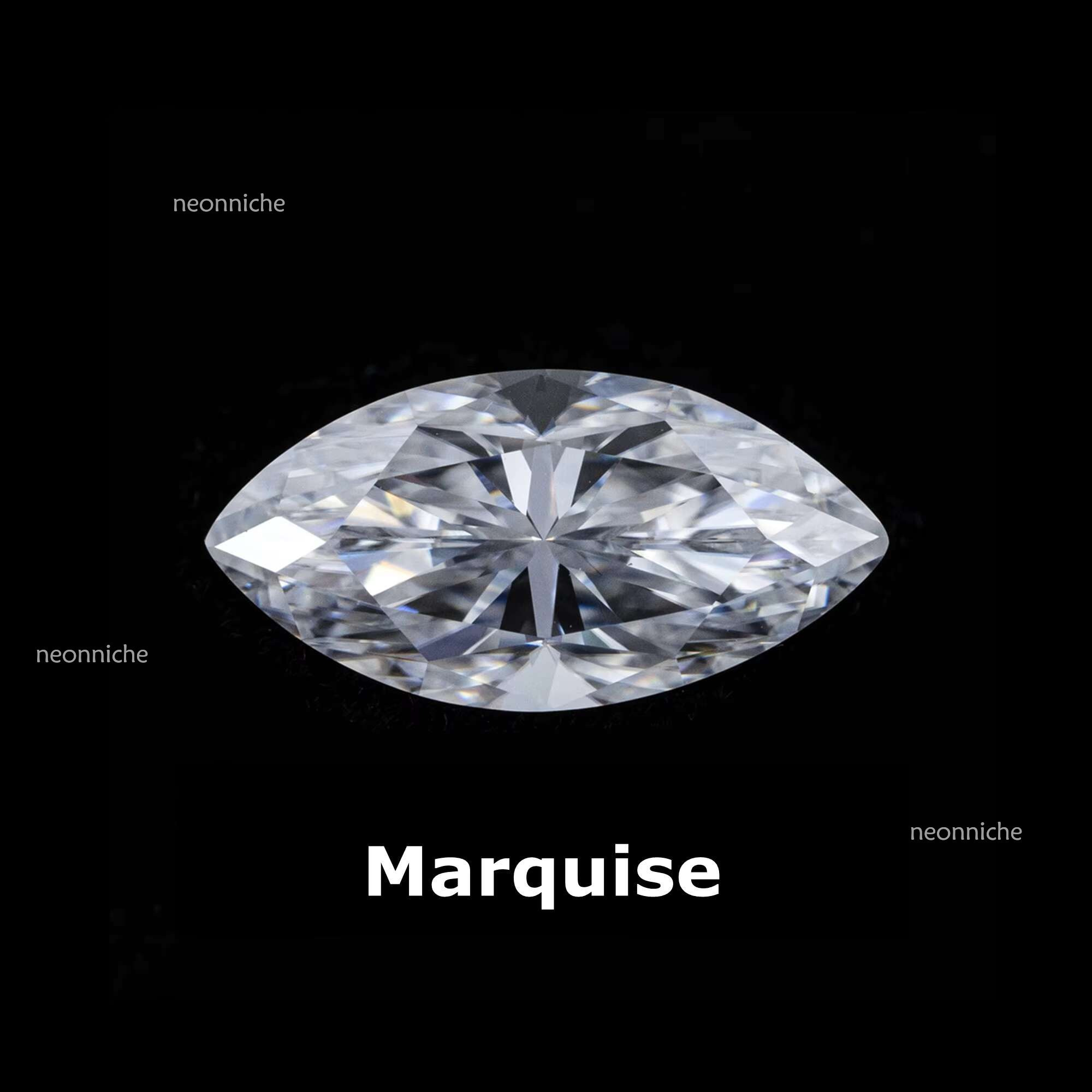 Hight Quality Mossanite Dia Fancy Cut DEF Color Past Dias Test GRA VVS1 Moissanite Loose Gemstone for Jewelry Making