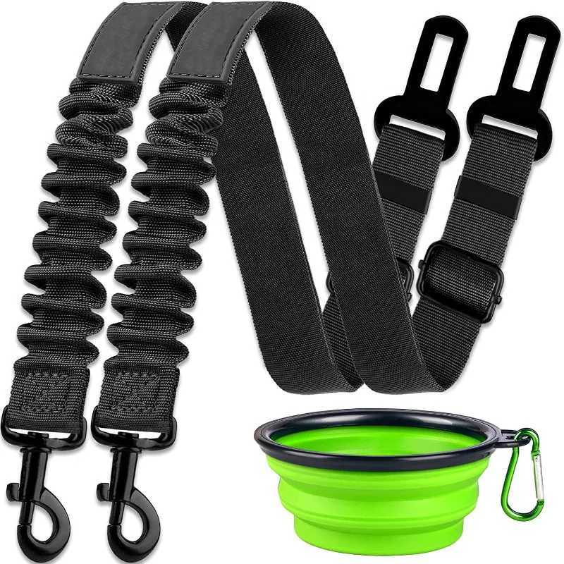 Car dog safety buckle pet thick nylon traction elastic rope retractable car seat belt manufacturer Y250412