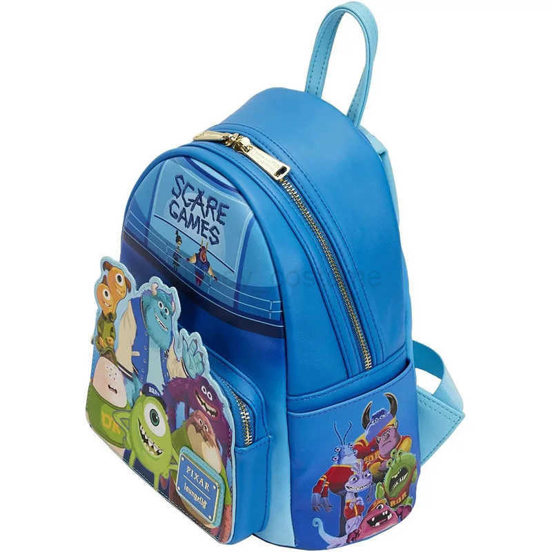 Disney Genuine Disney Loungefly Pixar Monsters University Anime Peripheral Travel Backpack Cute Summer Backpack For Girlfriend Gift X250412