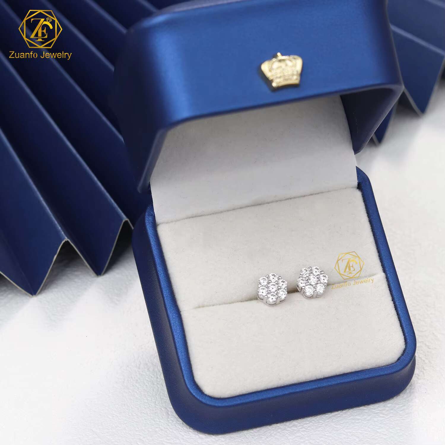 Pass Diamond Teste Hip Hop Earring Stud Jewelry 925 Sterling Silver 8mm Llower Earrings VVS Moissanite Stud Earrings