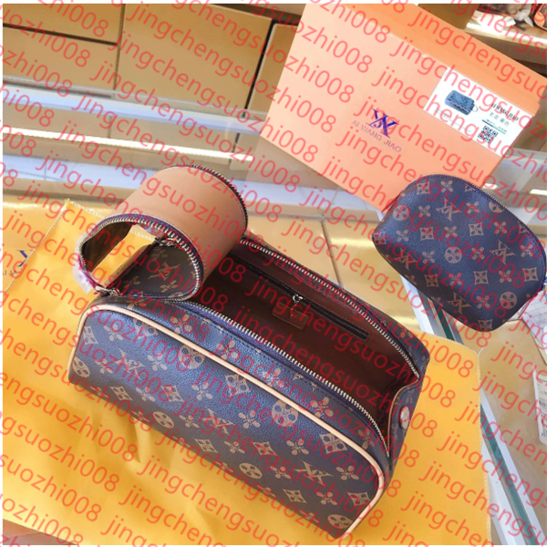 Double zipper men travelling toilet bag designer women wash large capacity cosmetic bags toiletry Pouch makeup bags AAAAA