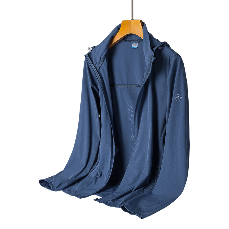 Upf40 Outdoor Waterproof Windbreaker Mens and Womens Summer Removable Hat Skin Coat Anti Uv Summer Sunscreen Shirt