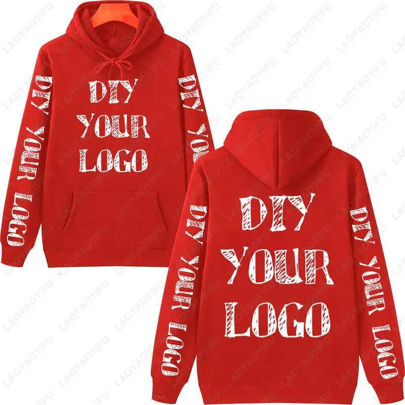 POD customization 2025 New Unisex Drop Shoulder Sweatshirt Customize Your Crew Neck Sweater Fashion Mens Womens Casual Streetwear HoodiesT251112