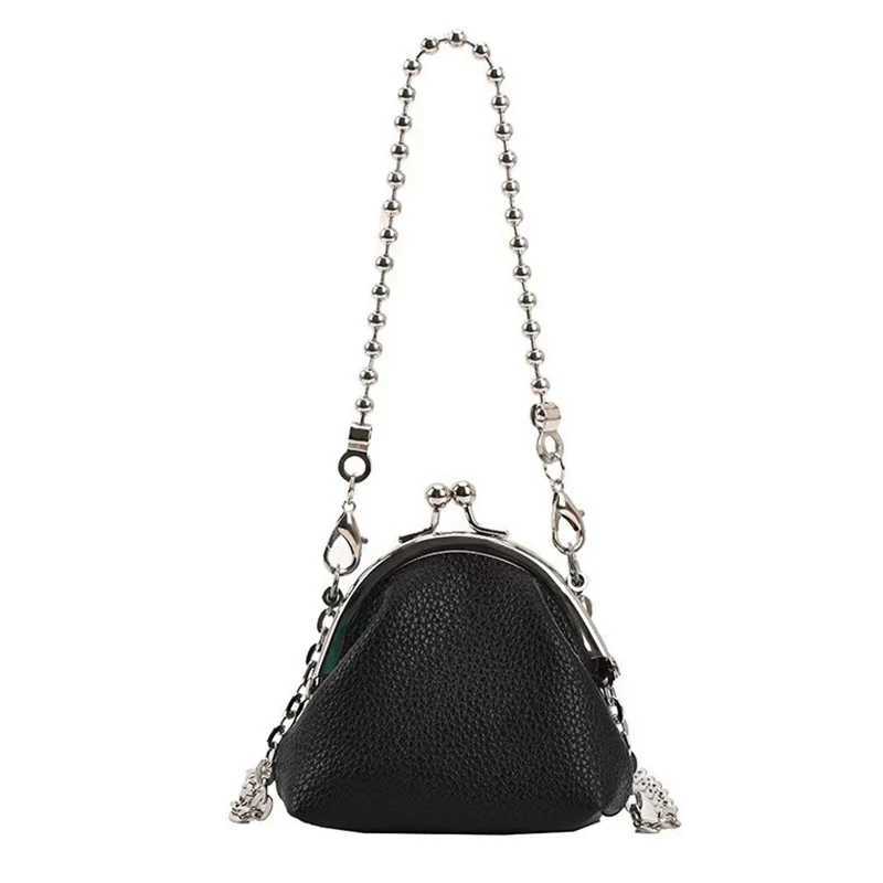 Womens Texture Chain Small Bags Fashion Mini Bags Chain Single Shoulder Crossbody Zero Wallet Small Headphone Evening BagsW251111