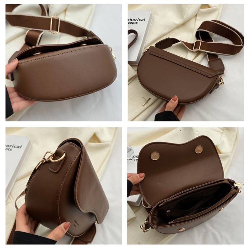 Texture Small Women's New Popular Retro Hundreds Of Crossbody Fashion Shoulder Armpit Saddle Bag