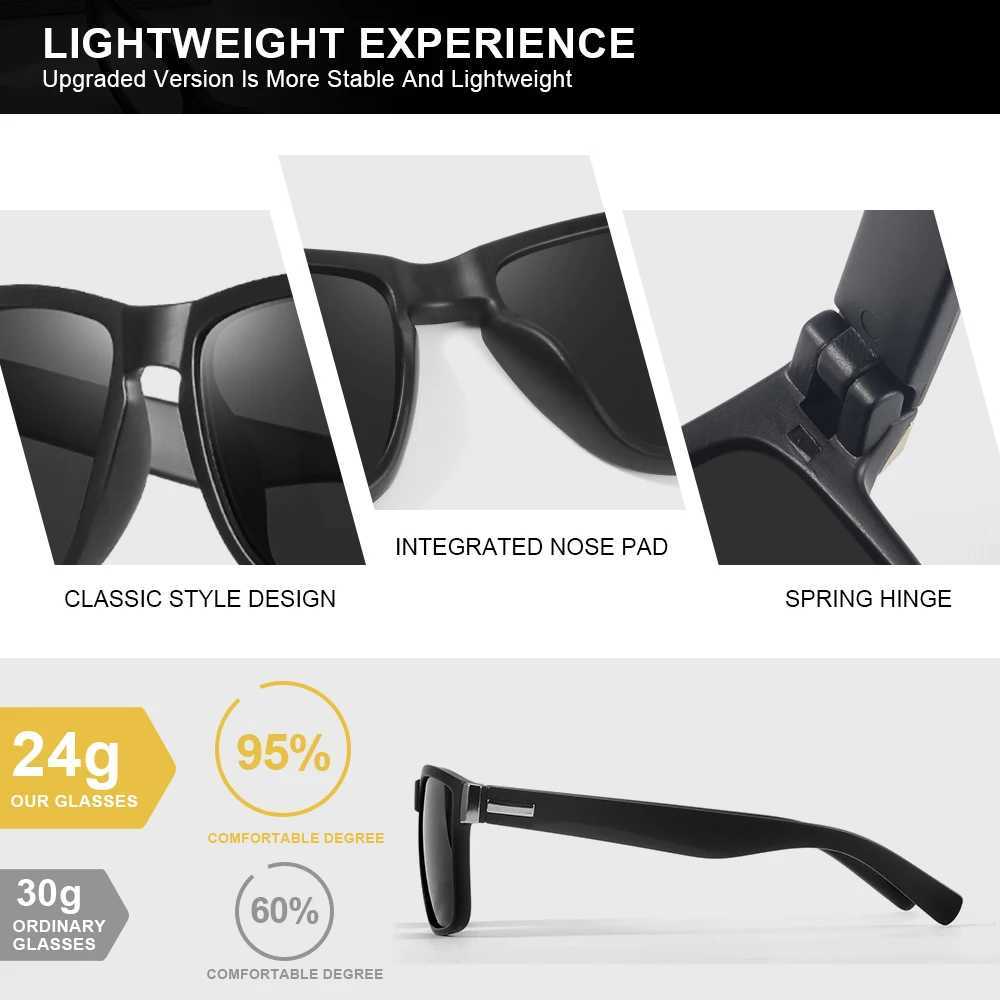 AIMISUV 3 Pieces Fashion Square Unisex Vintage Sunglasses for Men Women Driving Fishing Anti Glare Sun Glasses Male UV400 Z250411