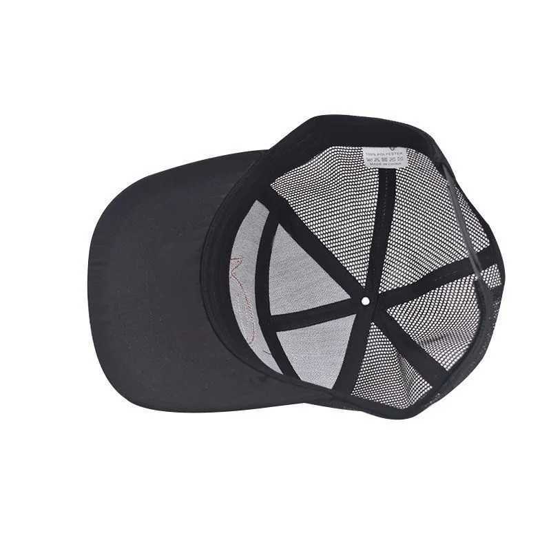Hot selling unisex seven panel truck driver cap with adjustable baseball C shark pattern patch fishing capXJ250411