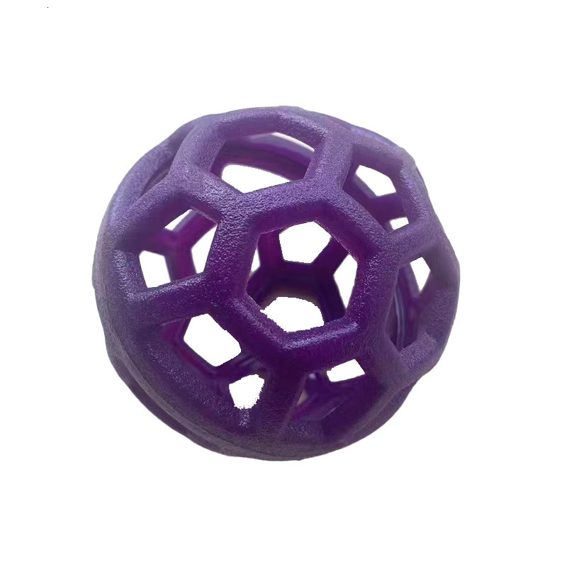 Pet toys bite hard hollow ball TPR plastic ball toy Teddy Shiba Inu Golden Haired Bell Ball Dog toy