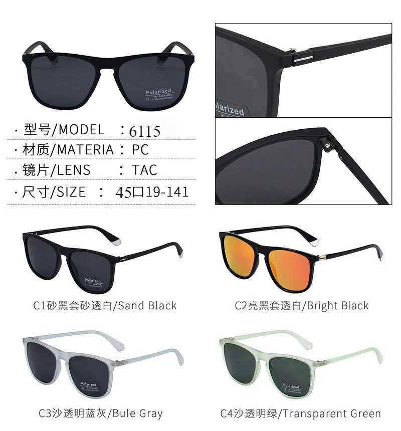 TAGION New Luxury Retro Square Polarized Sunglasses Men Designer Outdoor Driving Cycling Sun Glasses Women Eyewear UV400 6115 Z250411