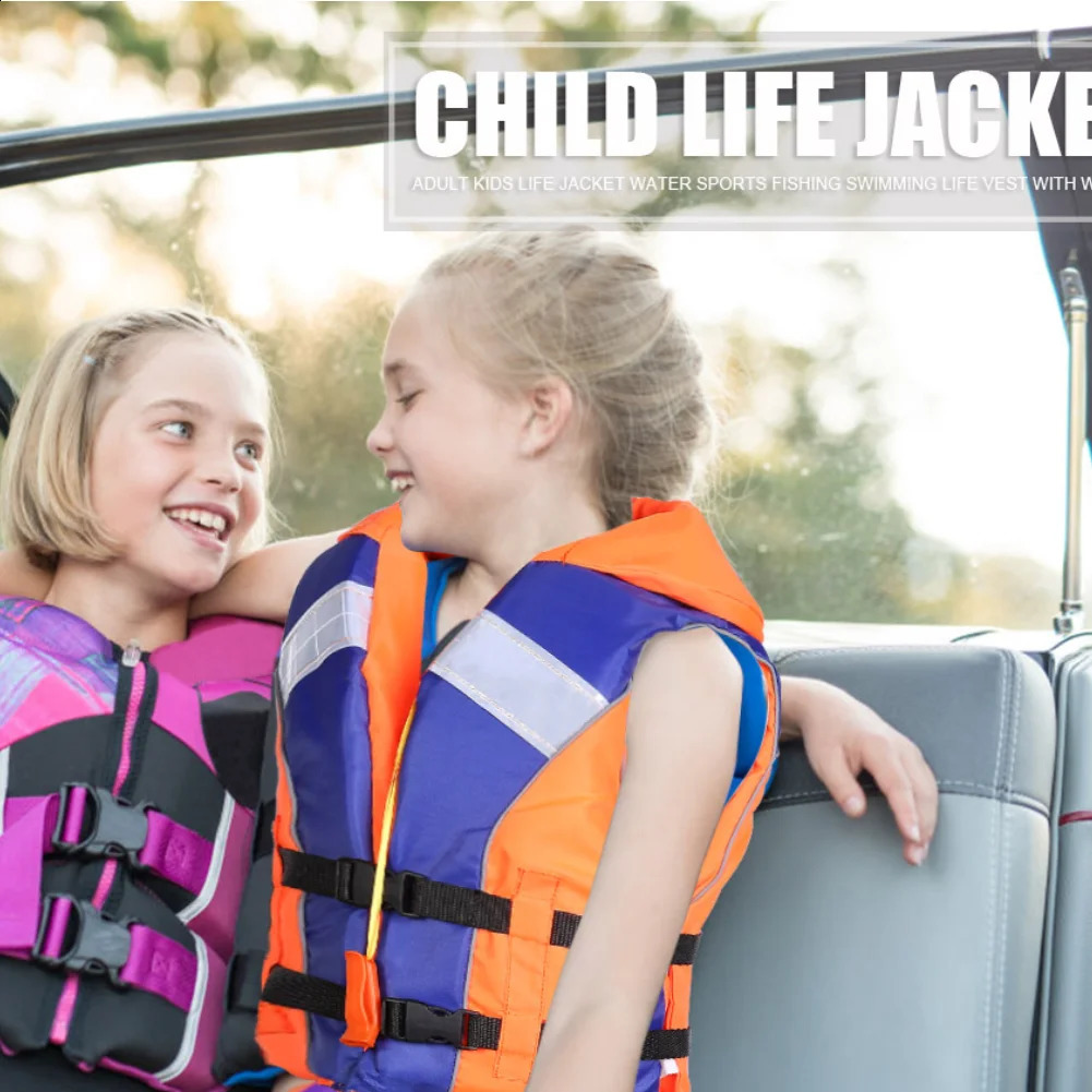 Kids Life Jacket Float Jacket Toddler Swimsuit Assist Swimwear Swim Training Buoyancy Swim Vest Life Jacket with Whistle 250411