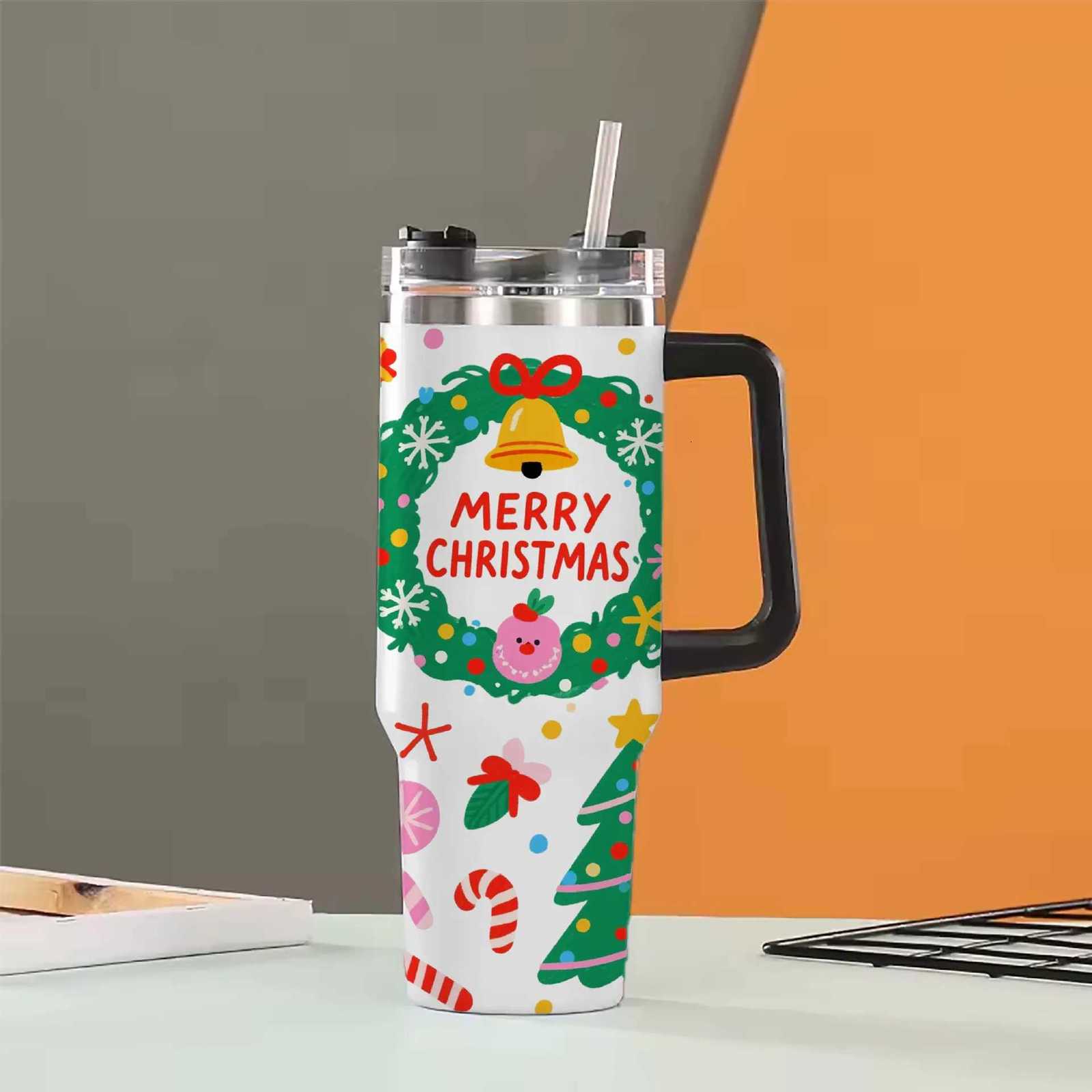 Christmas 2026 Christmas and Halloween Ice Cup Gift with High Appearance Level 40oz Ice Cup A Bestseller That Keeps You Warm and Cold Y251112